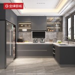 Official Gold Medal Kitchen Cabinet Custom Kitchen Cabinets, Household Integrated Quartz Stone Countertops, Whole House Customization, One-Piece Cooktop